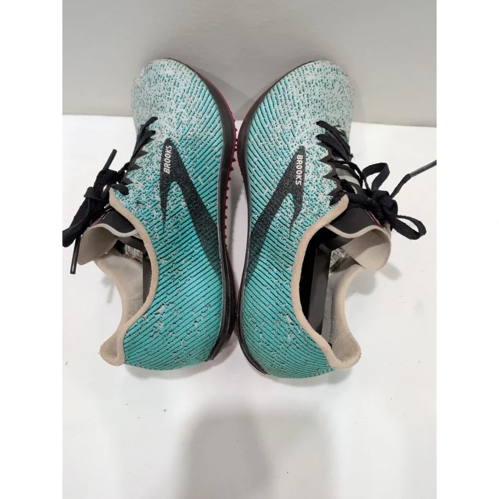 BROOKS woman's Sz 8 Mach 19 Running Shoes Aqua Blue